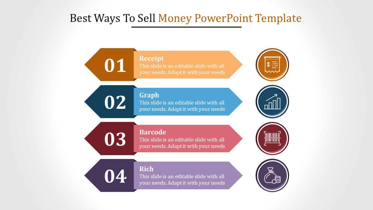 money powerpoint template-Best Ways To Sell Money Powerpoint Template